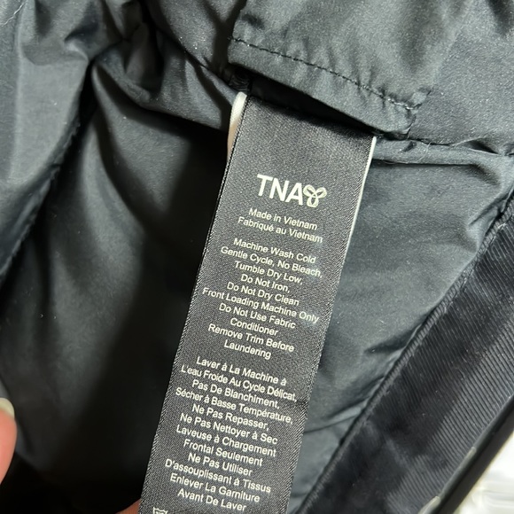 TNA Black Parka with Fur Trim - Picture 12 of 16